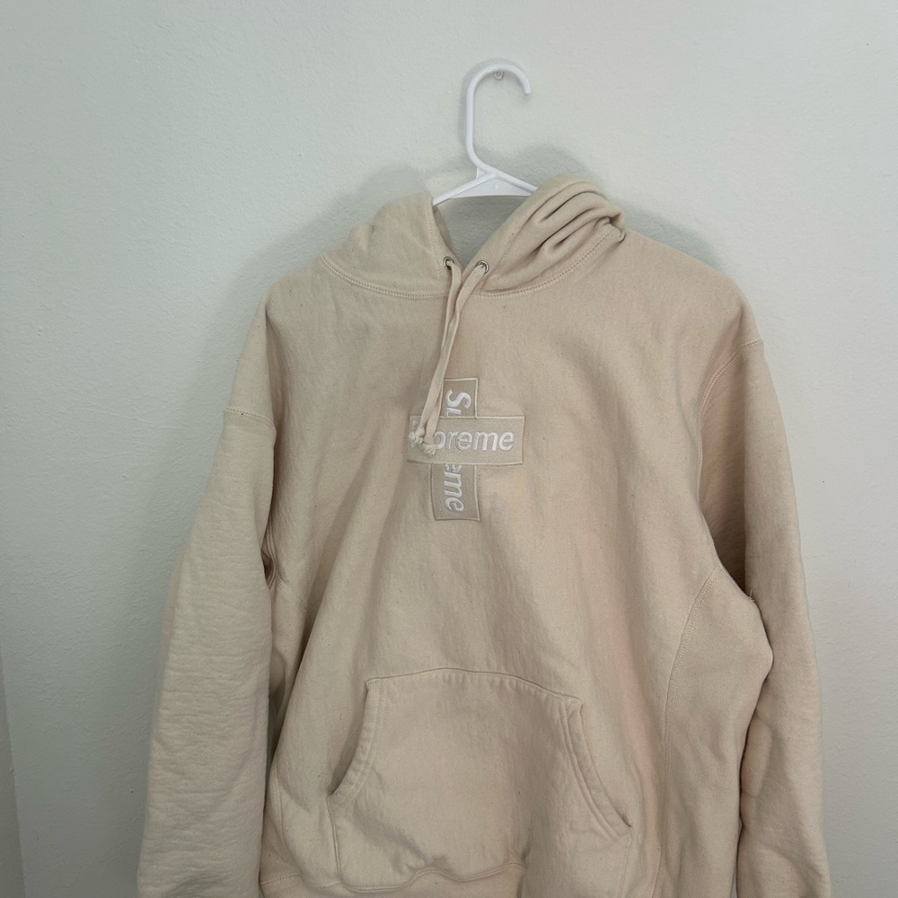 Supreme Cream Pullover Hoodie